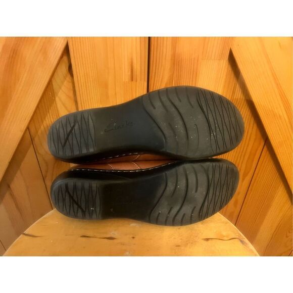 Clarks Evianna Fig Leather Slip On 26108336 Brown size 7.5M - Picture 7 of 7